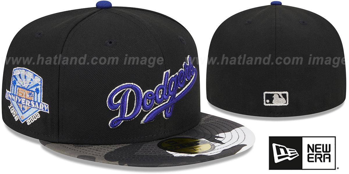 Los Angeles Dodgers METALLIC CAMO Fitted Hat By New Era