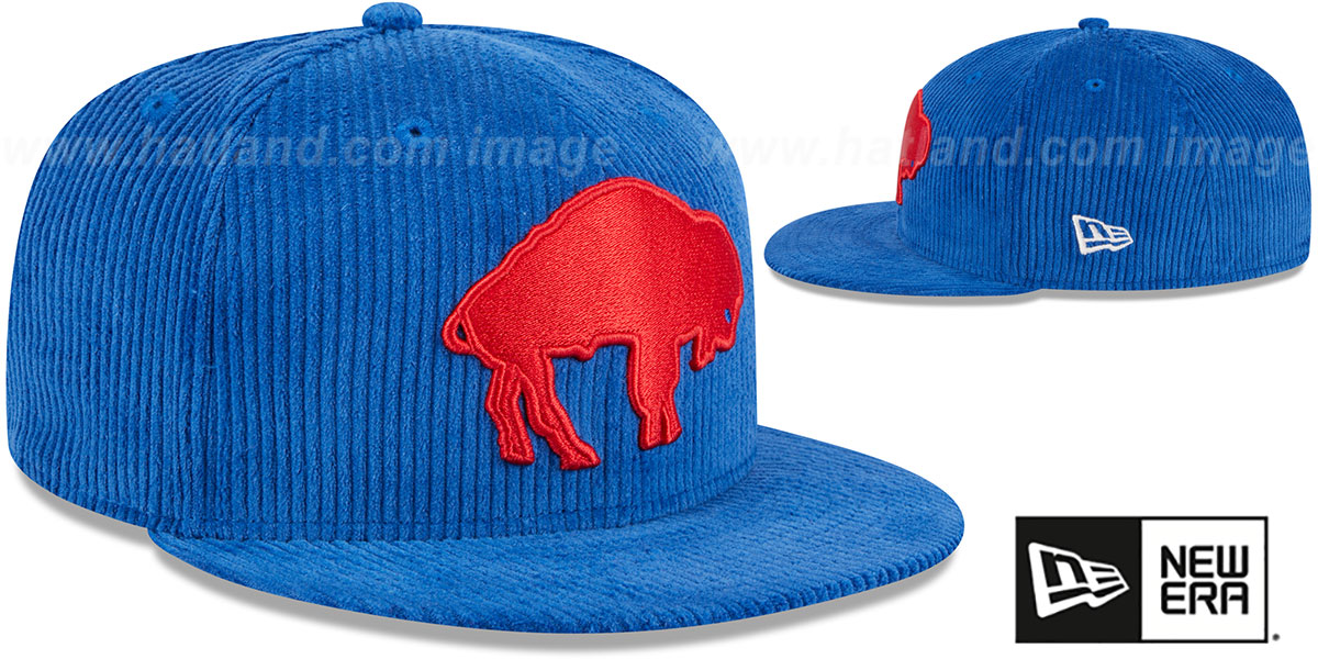 Buffalo Bills LETTERMAN PIN CORDUROY Royal Fitted Hat