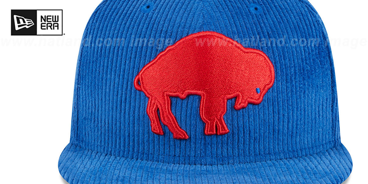 Buffalo Bills Letterman Pin Corduroy Royal Fitted Hat