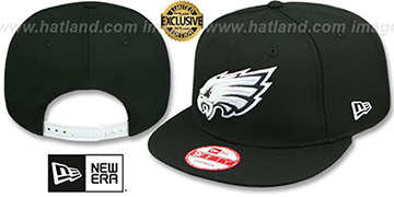 black and white eagles hat