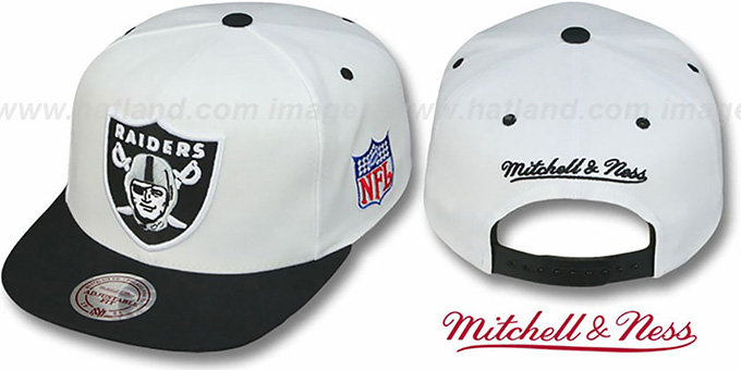 raiders mitchell and ness snapback