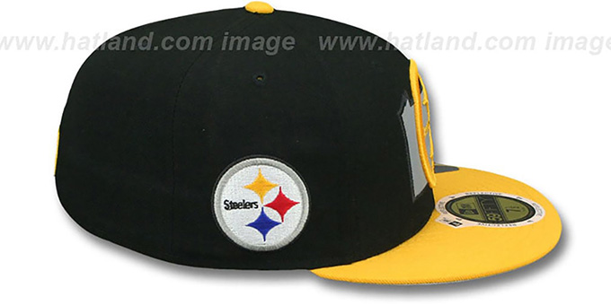 Steelers STATE REFLECT Black-Gold Fitted Hat By New Era