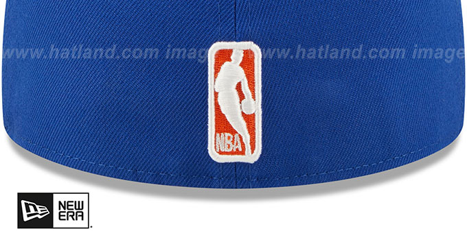 New York Knicks Triple Threat Identity Royal Fitted Hat