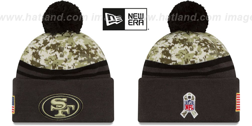 49ers salute to service beanie