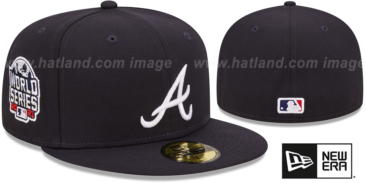 Atlanta Braves 2021 WORLD SERIES SIDEPATCH UP Fitted Hat