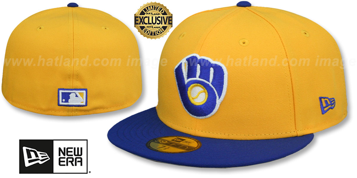 Milwaukee Brewers COOPERPACK Gold-Royal Fitted Hat