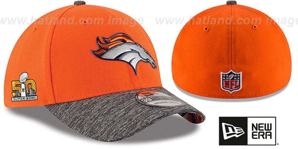 Denver Broncos NFL SUPER BOWL 50 ONFIELD FLEX Hat by New Era