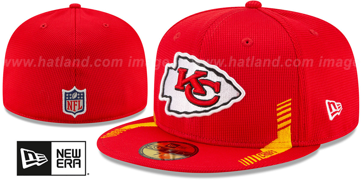 Kansas City Chiefs 2021 NFL SIDELINE HOME Red Fitted Hat