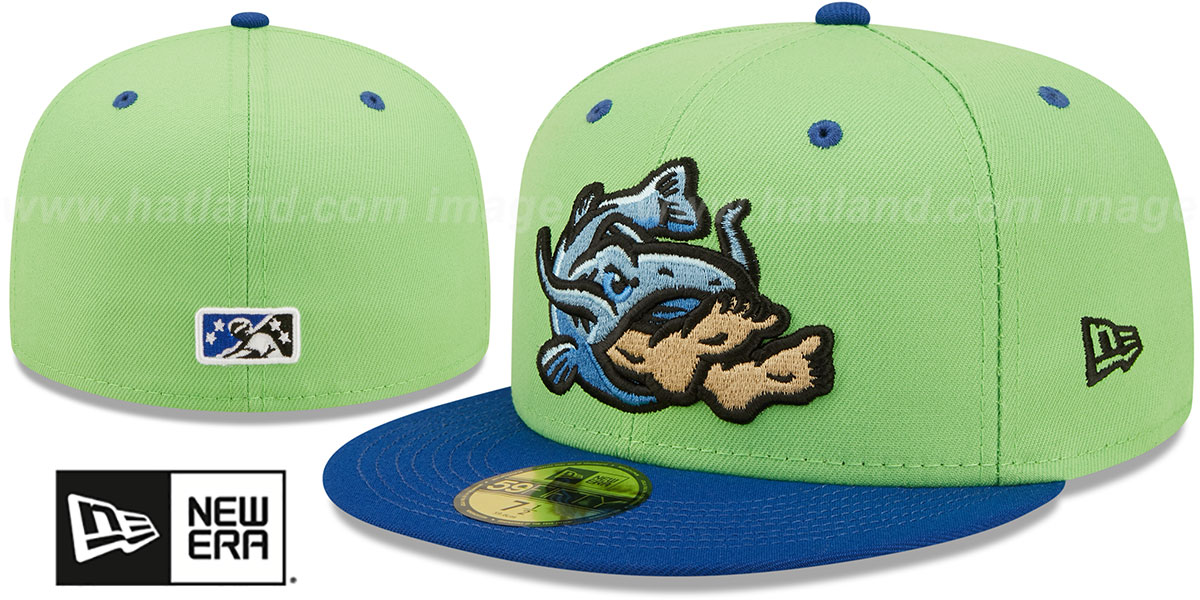 Tulsa Drillers THEME NIGHT Lime-Royal Fitted Hat by New Era