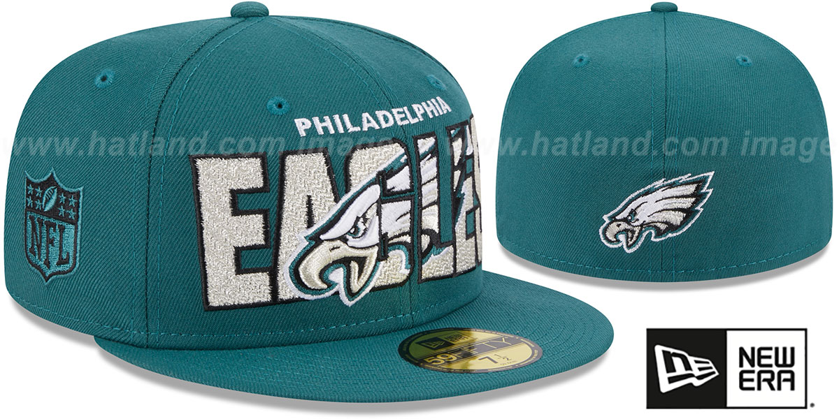 Philadelphia Eagles 2023 Nfl Draft Green Fitted Hat