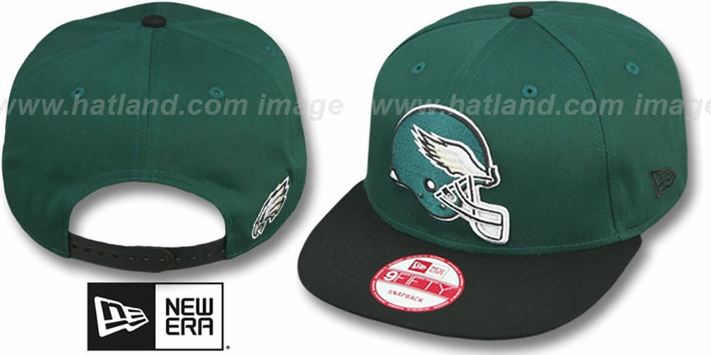 Philadelphia Eagles Goal Line Snapback Green-black Hat