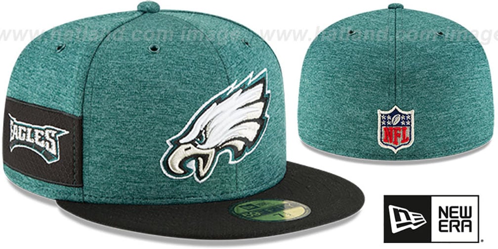 Philadelphia Eagles HOME ONFIELD STADIUM Green-Black Fitted Hat