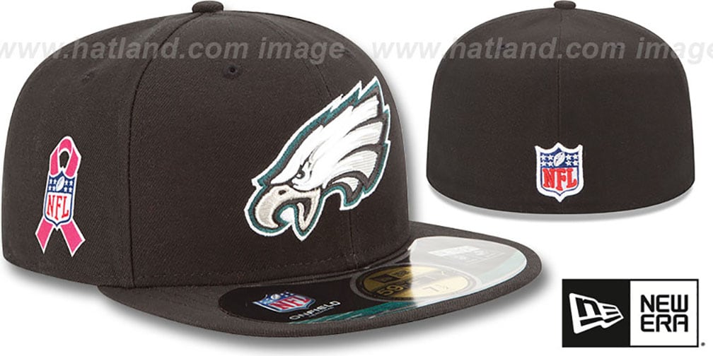 Philadelphia Eagles Nfl Bca Black Fitted Hat By New Era