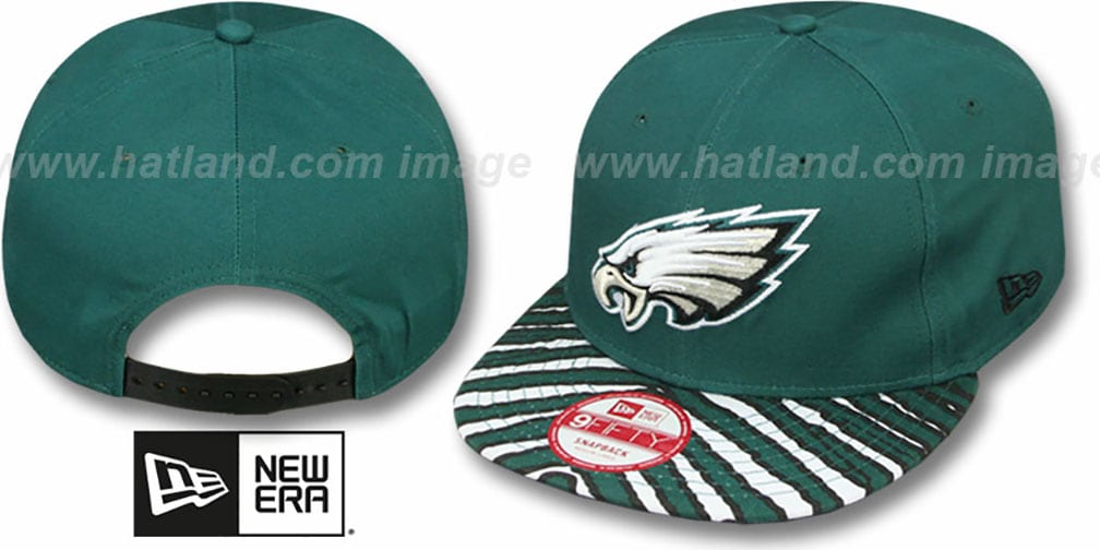 Philadelphia Eagles NFL ZUBAZ SNAPBACK Green Hat by New Era