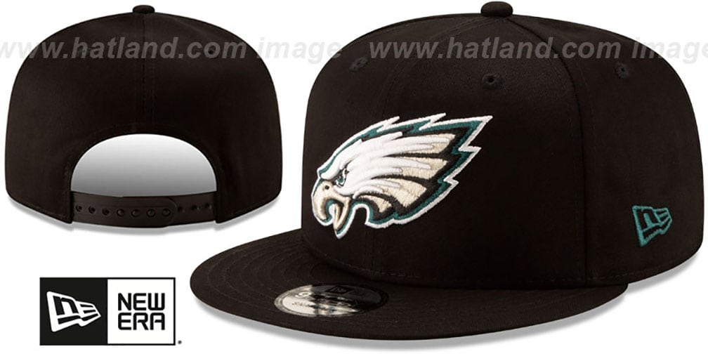 Philadelphia Eagles TEAM-BASIC SNAPBACK Black Hat by New Era