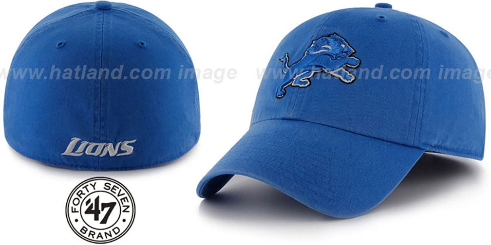 Detroit Lions NFL FRANCHISE Blue Hat by 47 Brand