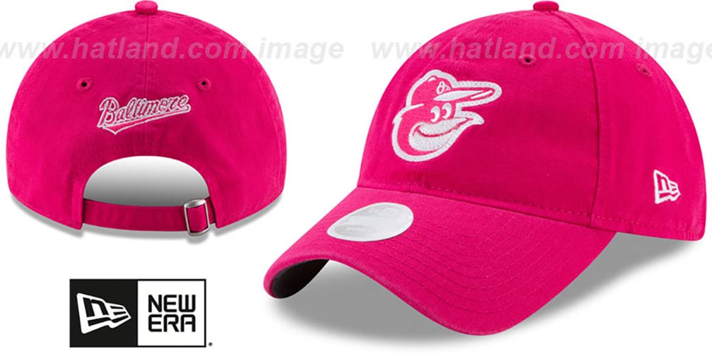 Baltimore Orioles WOMENS MOTHERS DAY GLIMMER STRAPBACK Pink Hat