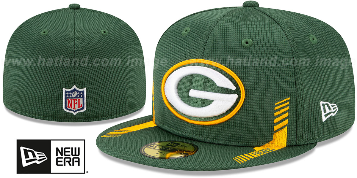 Green Bay Packers 2021 NFL SIDELINE HOME Green Fitted Hat