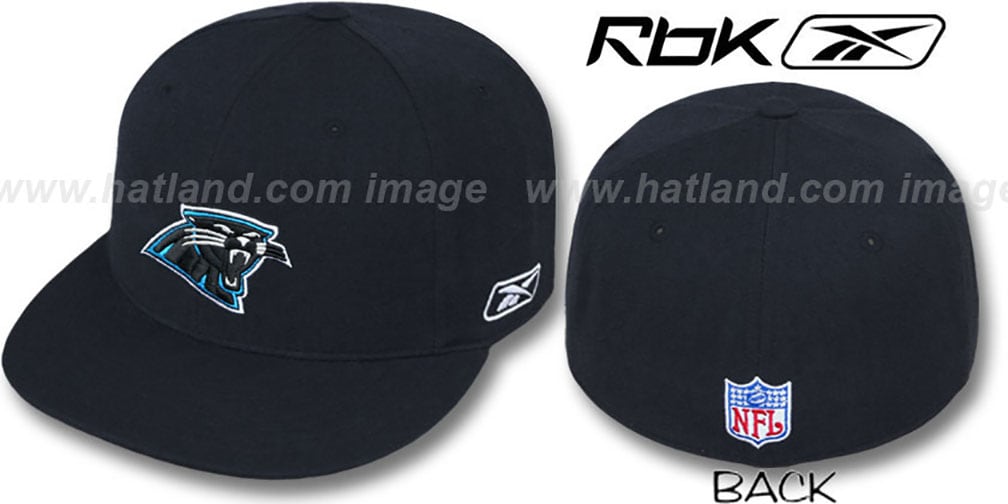 Carolina Panthers COACHES Black Fitted Hat by Reebok