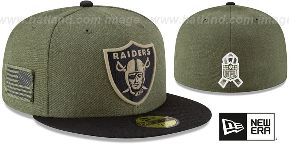 raiders salute to service hat