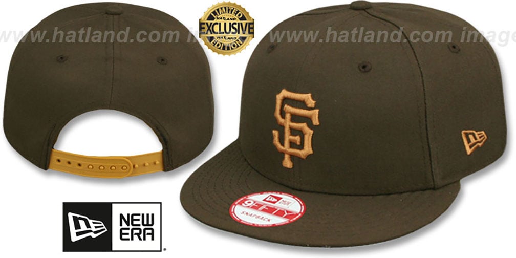 San Francisco SF Giants TEAM-BASIC SNAPBACK Brown-Wheat Hat