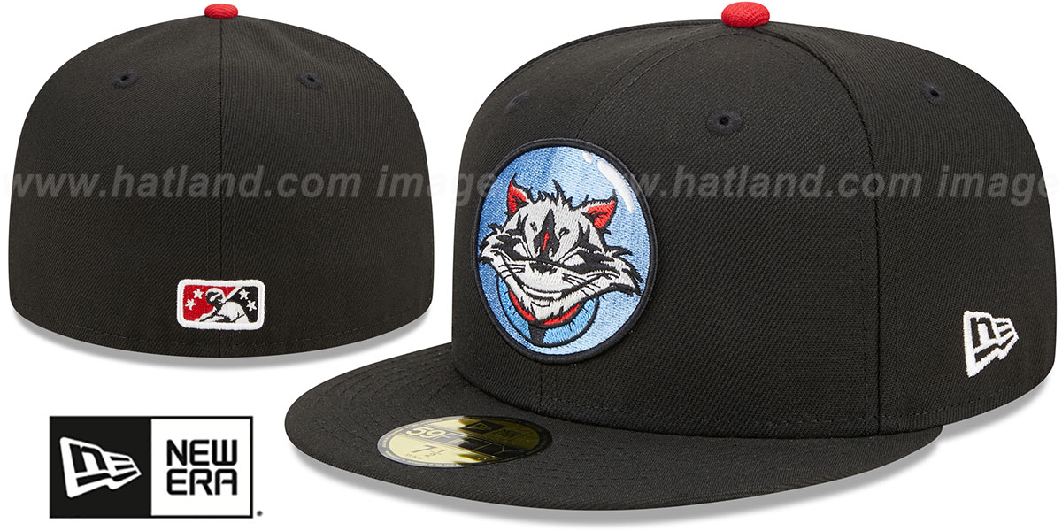 Rocket City Trash Pandas MILB MARVEL DEFENDERS Black Fitted Hat