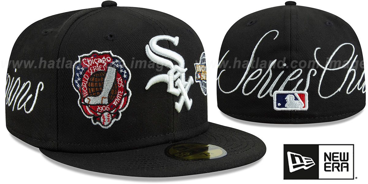 Chicago White Sox HISTORIC CHAMPIONS Black Fitted Hat