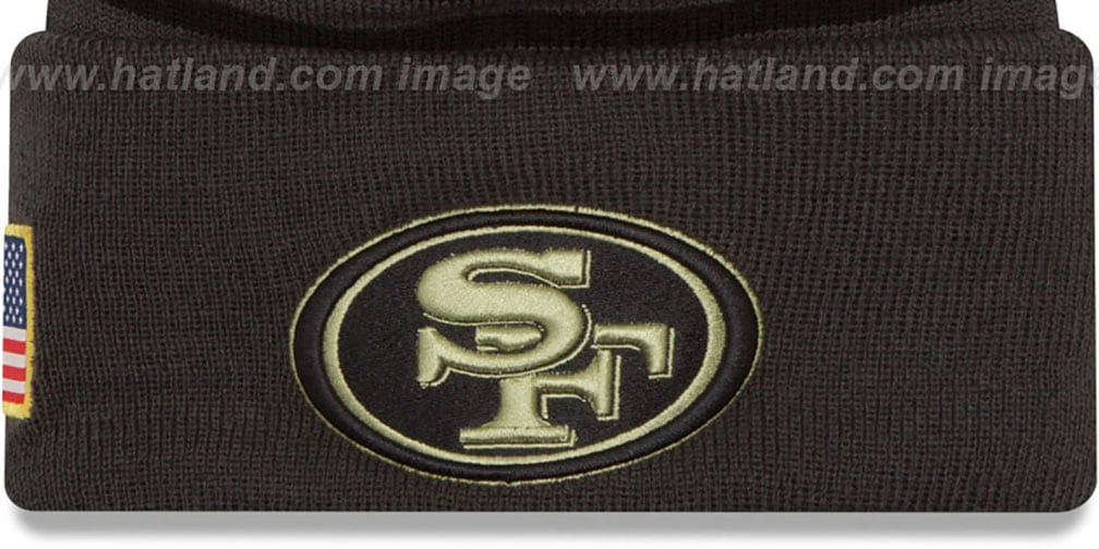 49ers salute to service beanie