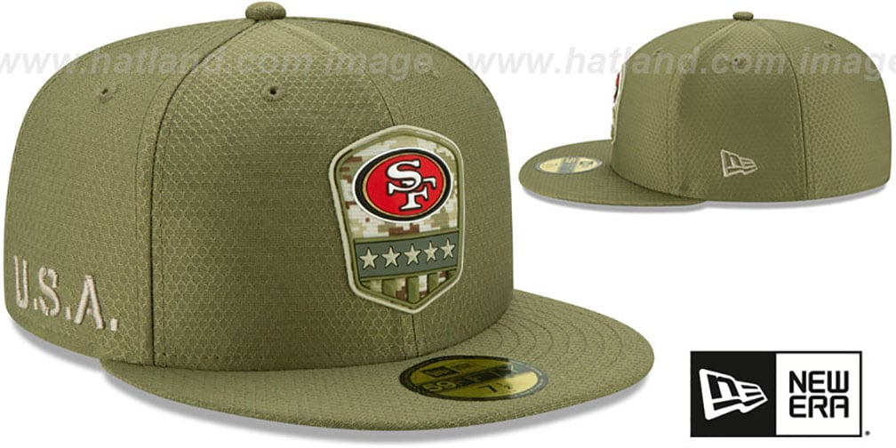 49ers salute to service 2020 hat