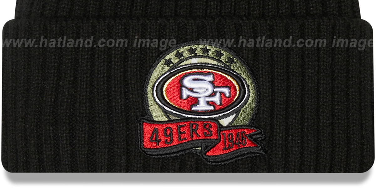 49ers salute to service beanie