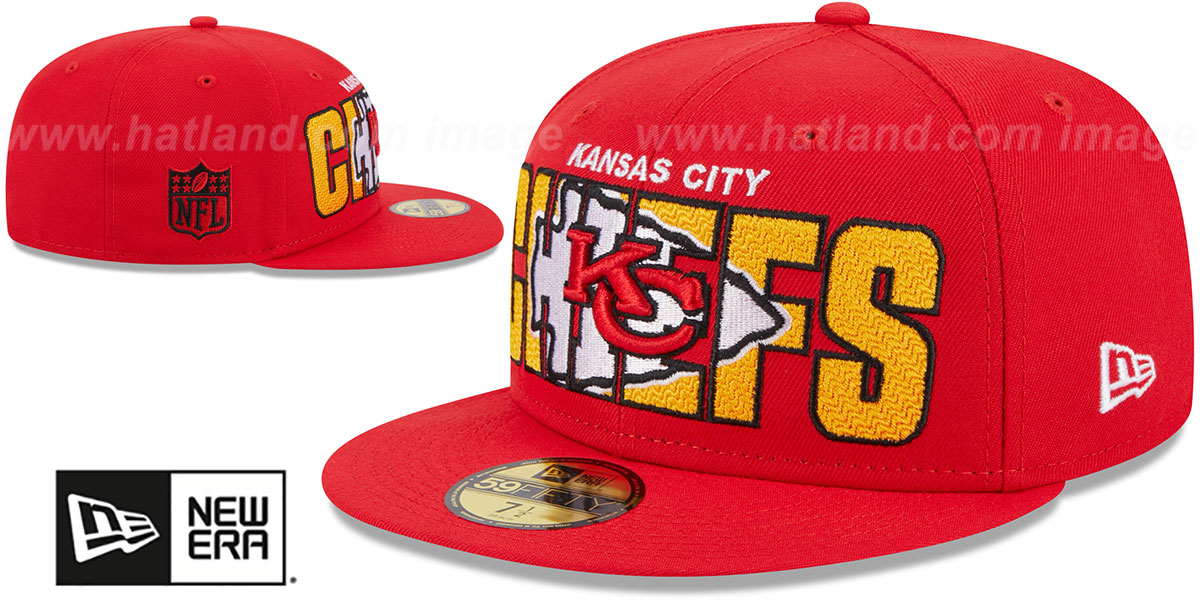 Kansas City Chiefs 2023 NFL DRAFT Red Fitted Hat by New Era