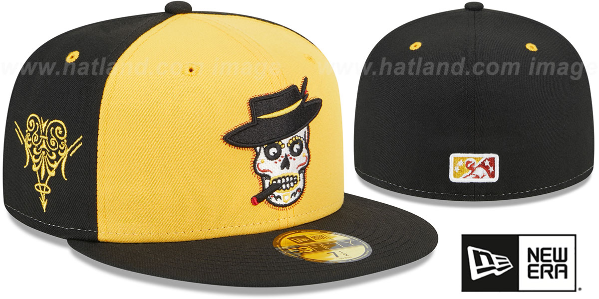 Inland Empire 66ers THEME NIGHT Gold-Black Fitted Hat