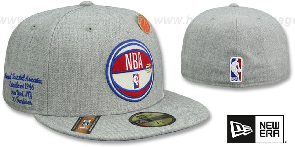 Logoman 2019 NBA DRAFT Heather Grey Fitted Hat by New Era