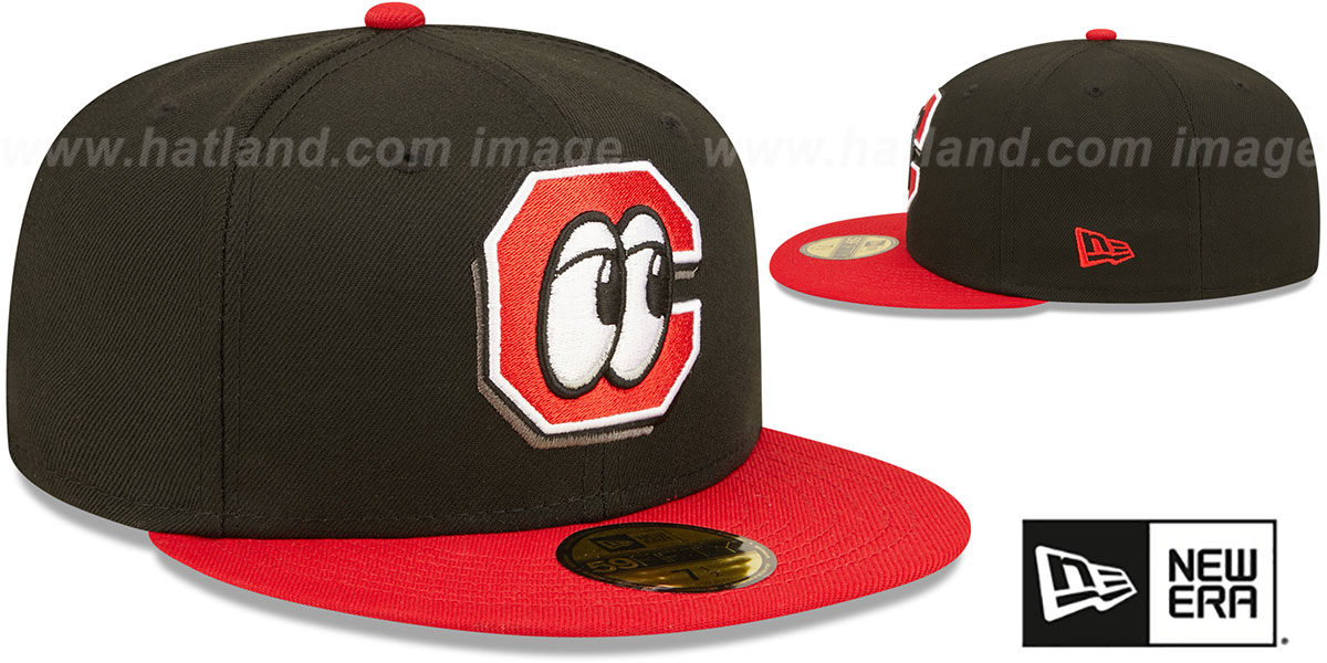 Chattanooga Lookouts MILB ONFIELD ROAD Black-Red Fitted Hat