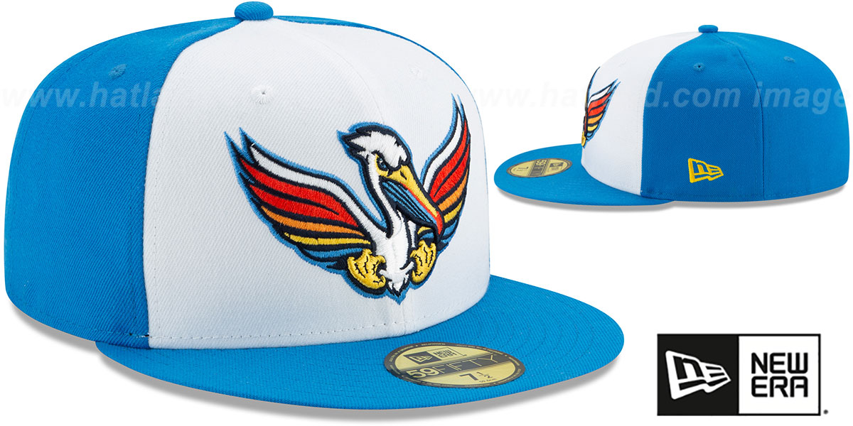 Myrtle Beach Pelicans COPA White-Blue Fitted Hat by New Era