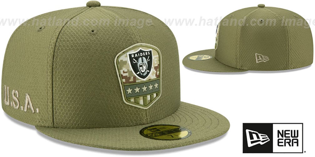 raiders salute to service hat