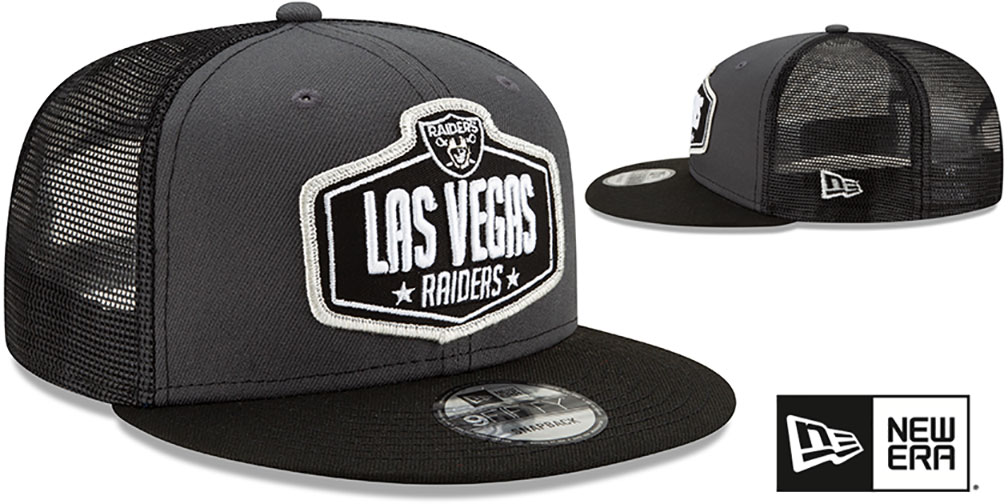 Las Vegas Raiders 2021 NFL TRUCKER DRAFT SNAPBACK Hat