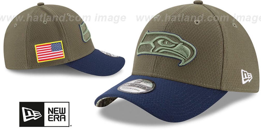 seahawks salute to service beanie