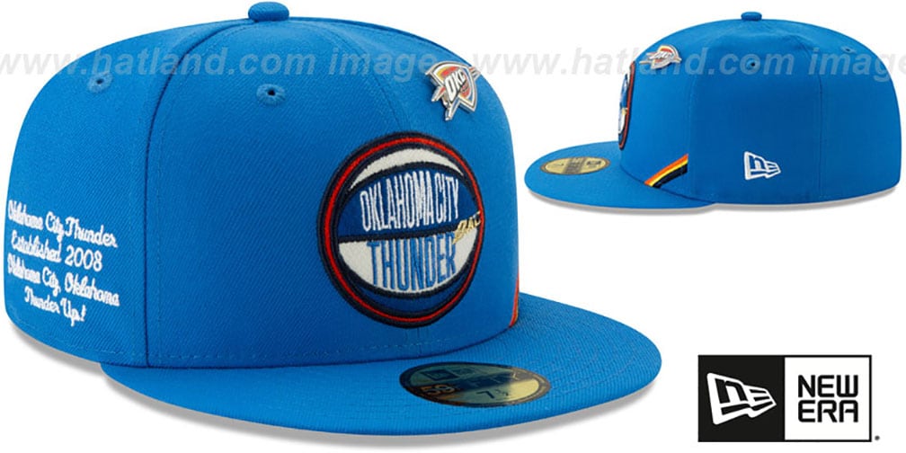 Oklahoma City Thunder 2019 NBA DRAFT Blue Fitted Hat