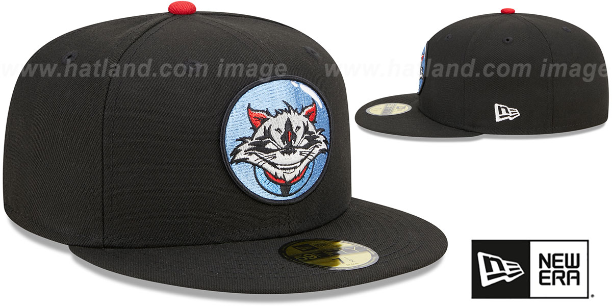 Rocket City Trash Pandas MILB MARVEL DEFENDERS Black Fitted Hat