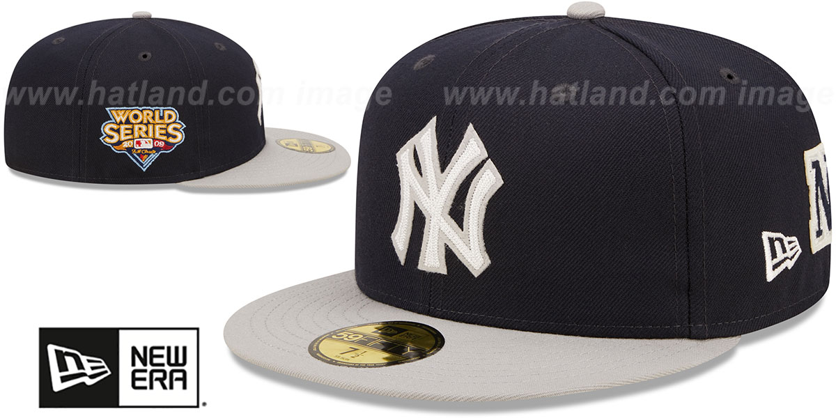 New York Yankees LETTERMAN SIDE-PATCH Fitted Hat by New Era