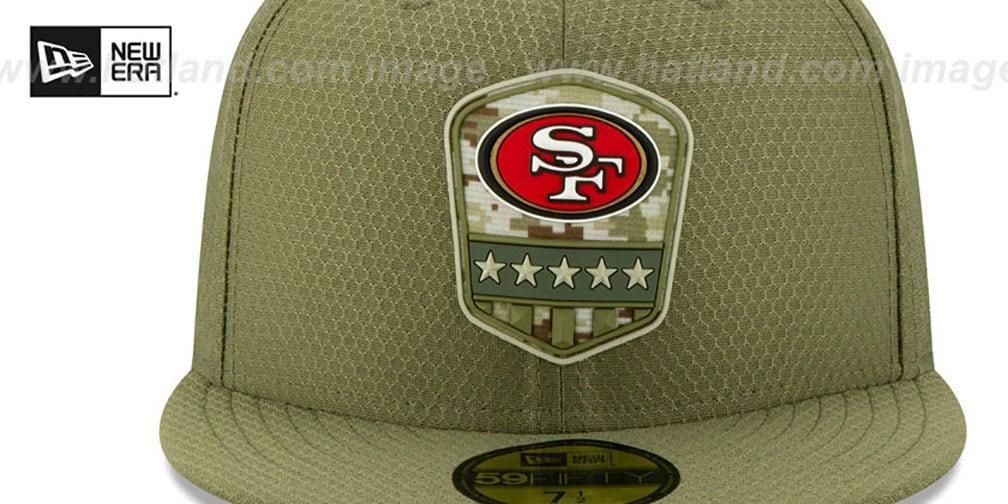 49ers salute to service 2020 hat