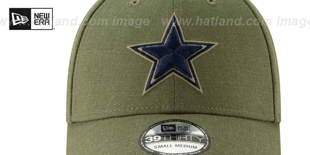 Dallas Cowboys 2018 SALUTE-TO-SERVICE FLEX Olive Hat