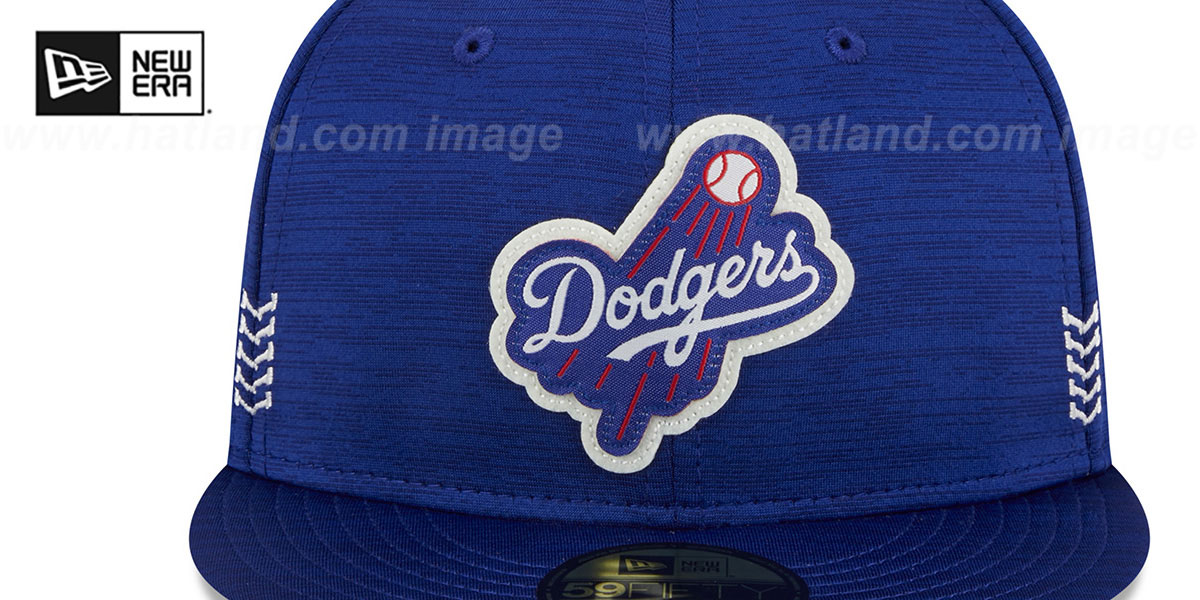 Los Angeles Dodgers 2024 ONFIELD CLUBHOUSE Heather Royal Fitted H