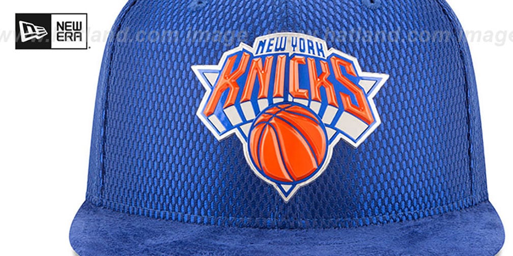 New York Knicks 2017 ONCOURT DRAFT Royal Fitted Hat