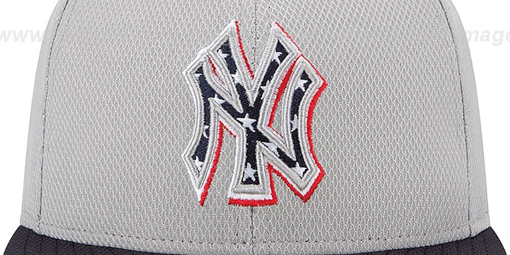 stripes yankees hat