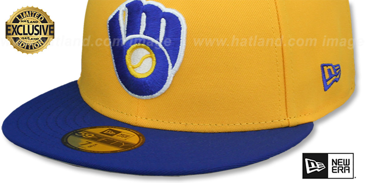 Milwaukee Brewers COOPERPACK Gold-Royal Fitted Hat