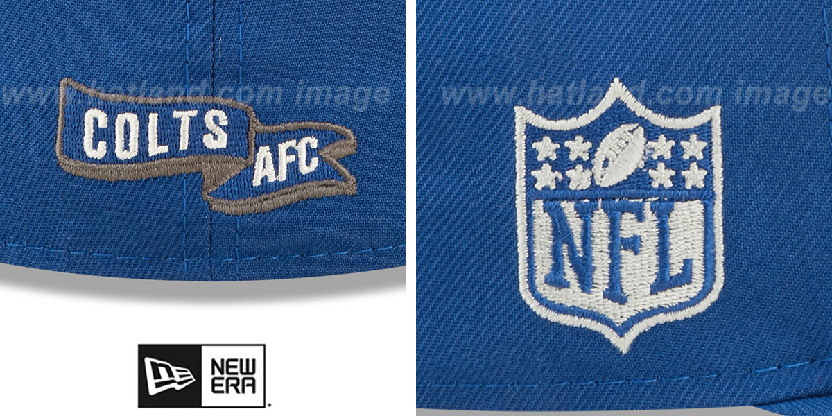 Inianapolis Colts 2022 NFL THROWBACK SIDELINE Royal Fitted Hat