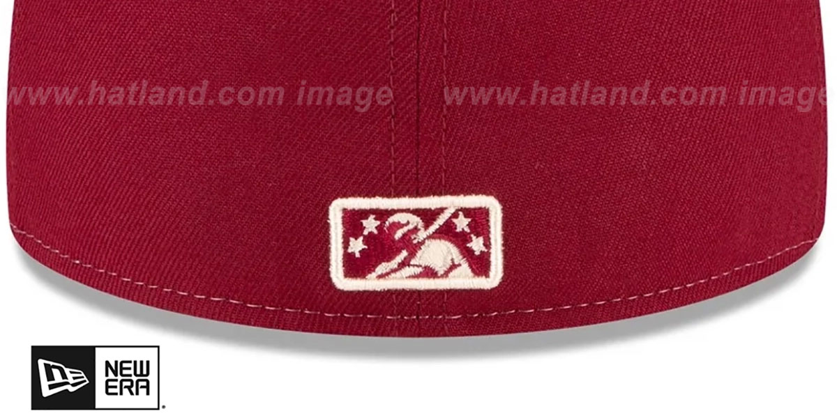 Inland Empire 66ers THEME NIGHT White-Burgundy Fitted Hat