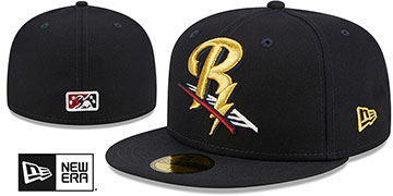 RailRiders MILB ONFIELD HOME Navy Fitted Hat by New Era